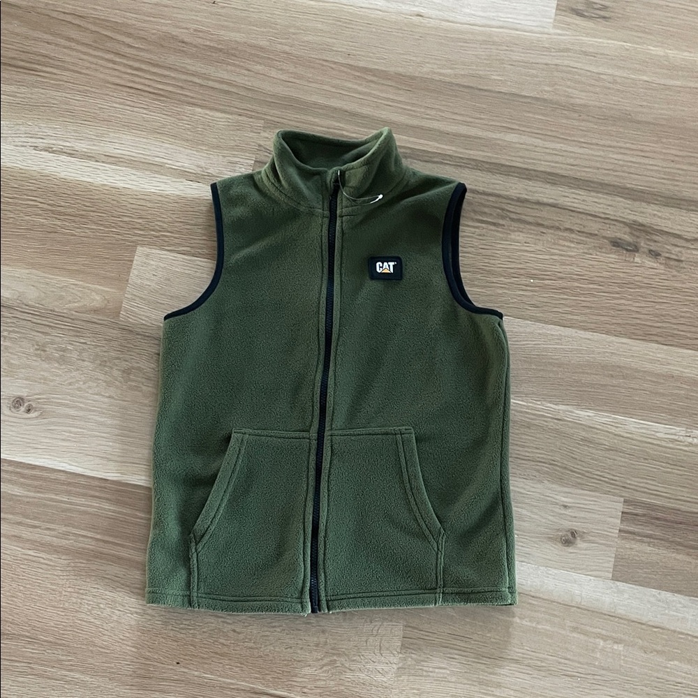 Caterpillar boy’s fleece vest